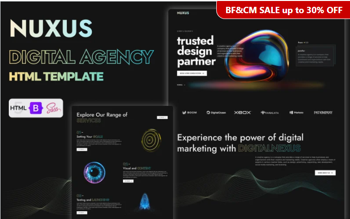 Nuxus - IT Solutions $ Digital Agency HTML5 Website Template