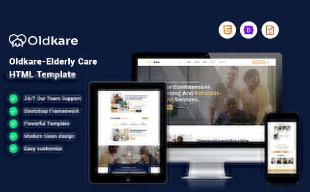Oldkare - Elderly Care Website Template