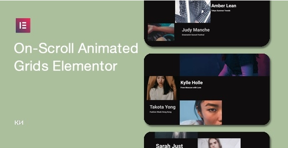 On-Scroll Animated Grid