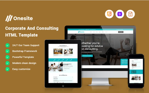 Onesite – Corporate And Consulting Website Template