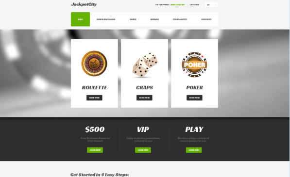 Online Casino Responsive Website Template 1.0