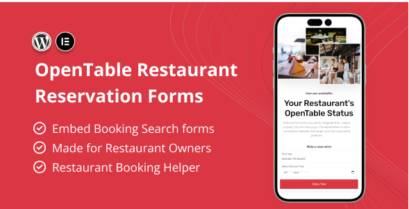 OpenTable Restaurant Reservation Forms for Element