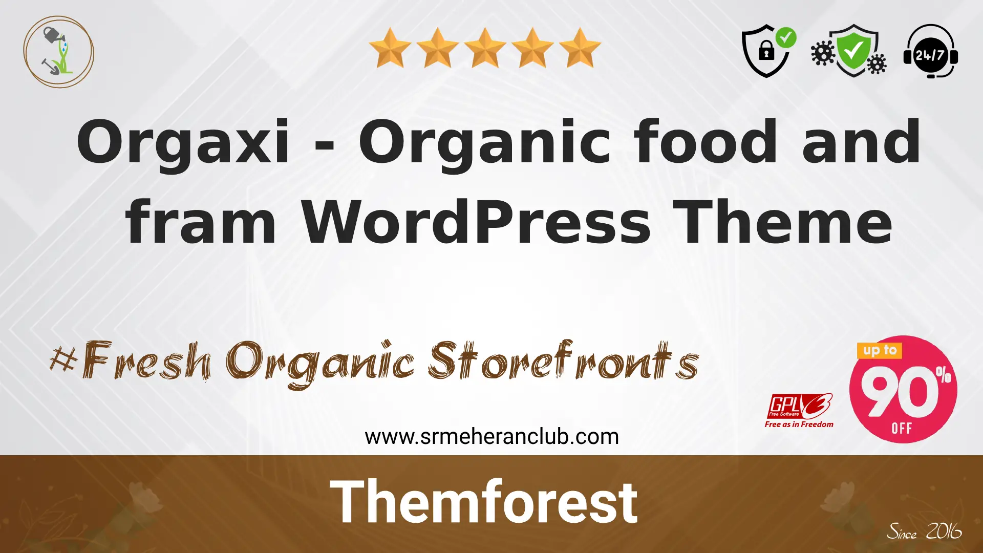 Orgaxi – Organic food and fram WordPress Theme