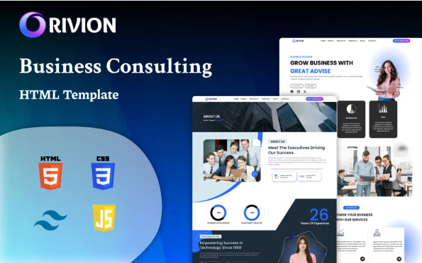 Orivion – Business Consulting HTML Template — Template by Templatemonster