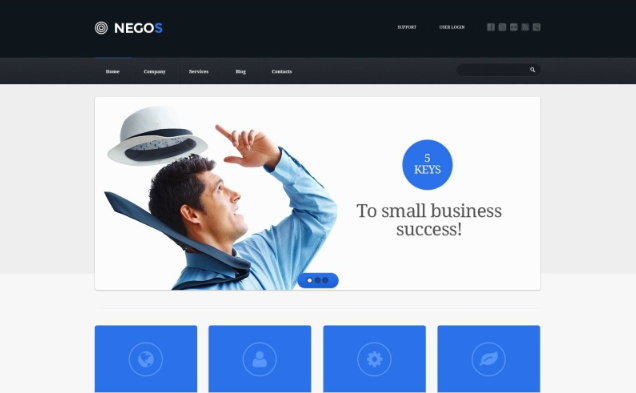 Outsourcing Company Responsive Website Template