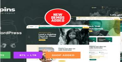 Oxpins - Non Profit Charity WordPress Theme