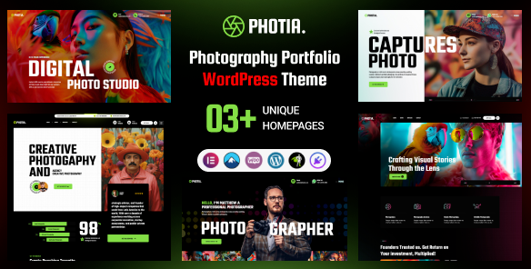 Photia - Photography Portfolio WordPress Theme