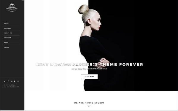 Photography HTML Template — Template by Templatemonster