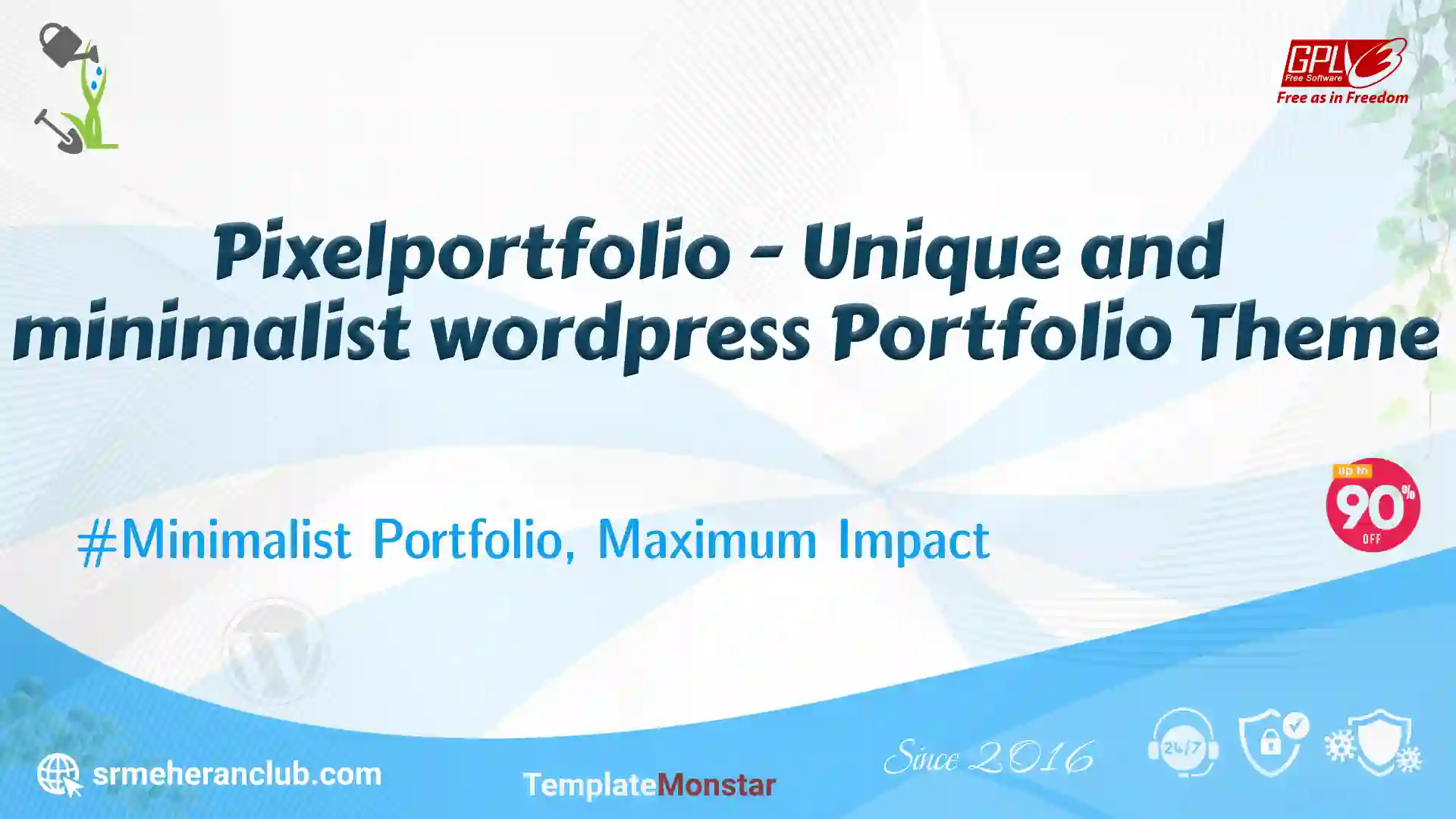 Pixelportfolio – Unique and minimalist wordpress Portfolio Theme