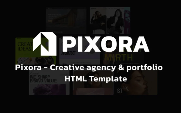 Pixora – Creative Agency & Portfolio HTML Template — Template by Templatemonster
