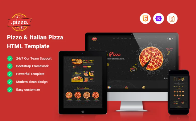 Pizzo - Italian Pizza Website Template