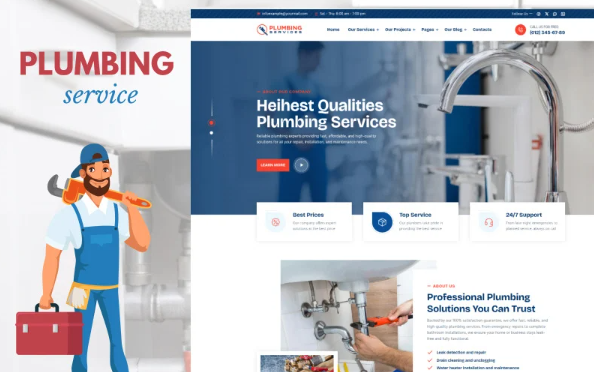Plumbing – Modern Plumbing Company HTML Template