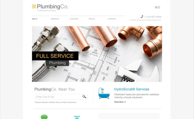 Plumbing Responsive Website Template 1.0
