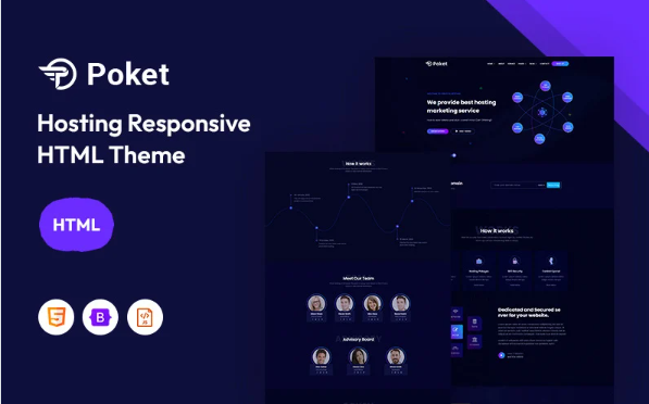 Poket – Multiple Event & Hosting Responsive Website Template