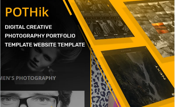 Pothik – Digital Creative Photography Portfolio Website Template — Template by Templatemonster