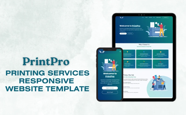 Print Pro – Printing Services HTML Website Template — Template by Templatemonster