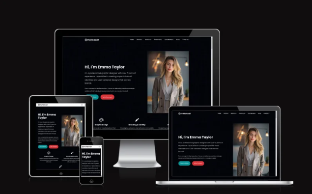 ProFileCraft Template - Multi-Version CV/Resume & Portfolio Website Website Template