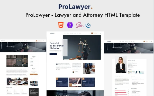ProLawyer – Lawyer and Attorney HTML Template — Template by Templatemonster