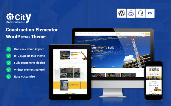 Qcity – Construction Website Template