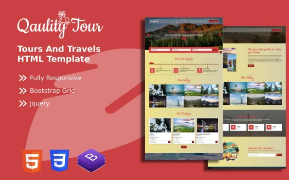 Quality Tour – Tour and Travel HTML Tamplate — Template by Templatemonster