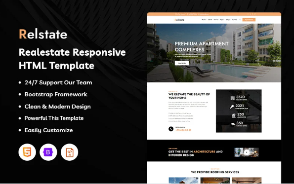 Relstate – Realestate Responsive Website Template