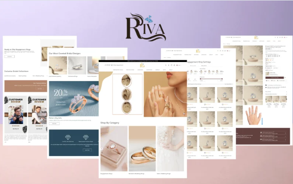 Riva – Elegant Jewelry eCommerce Template — Template by Templatemonster