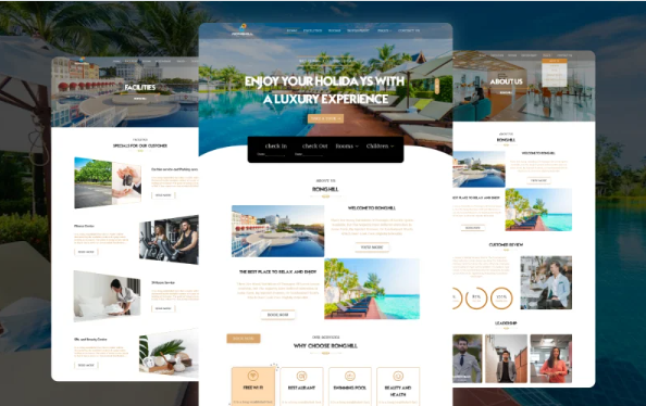 Ronghill Resort and Hotel Website HTML Template Website Template
