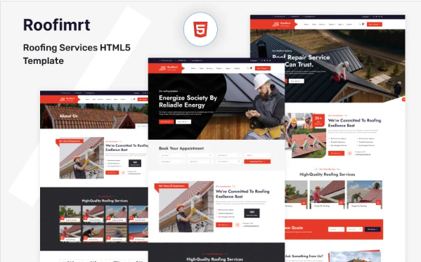 Rooflmrt-Roofing Services HTML5 Template — Template by Templatemonster