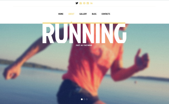 Running Responsive Website Template