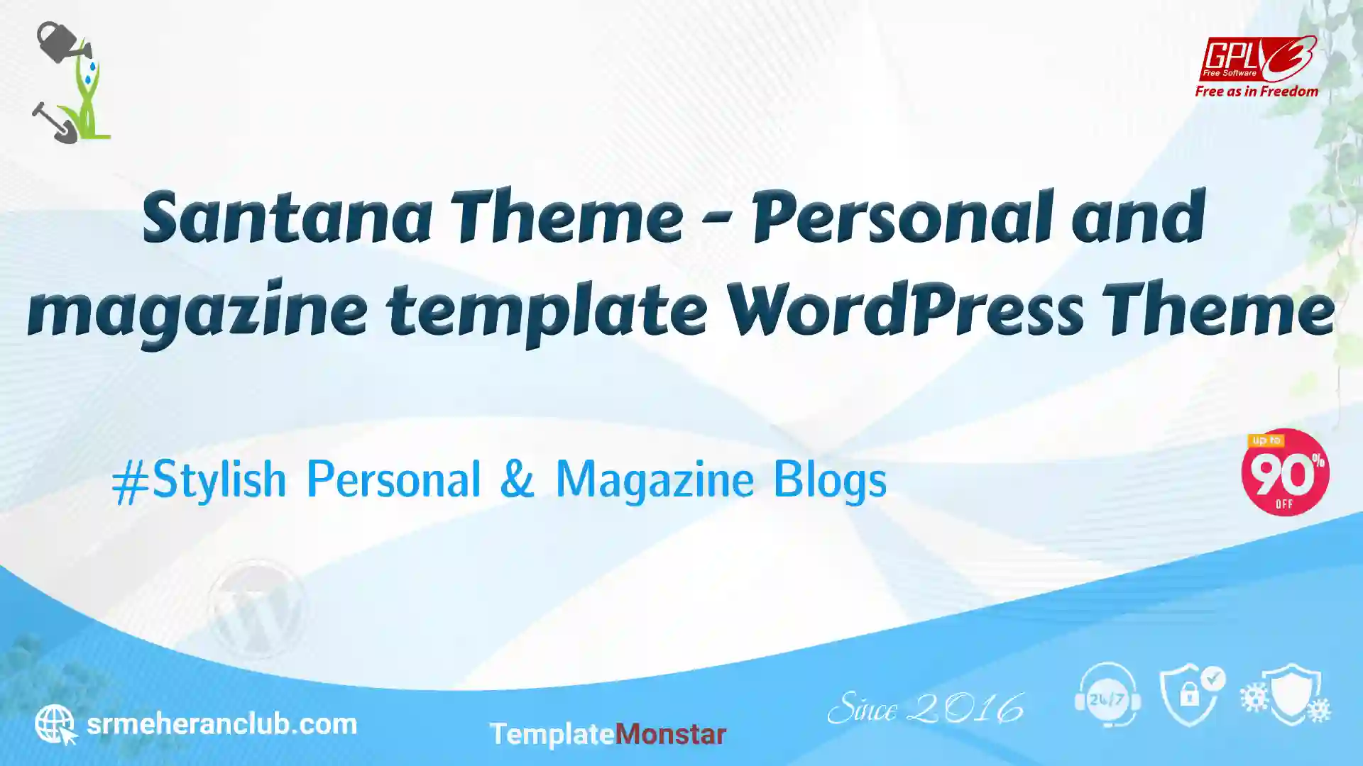 Santana Theme – Personal and magazine template WordPress Theme — Theme by Templatemonster