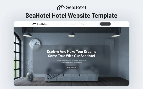 SeaHotel: Premium Next.js Hotel Website Template — Template by Templatemonster