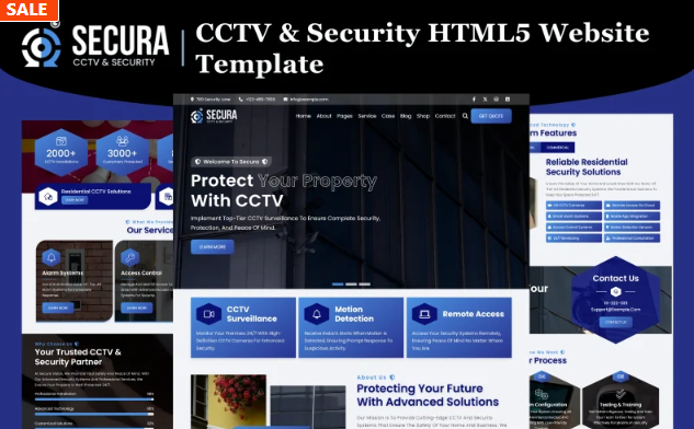 Secura - CCTV and Security HTML5 Website Template