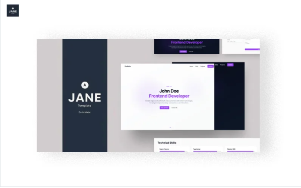 Simply Jane | Multipurpose - Personal Portfolio Resume HTML