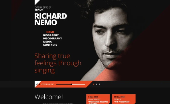Singer Responsive Website Template