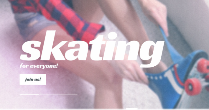 Skating Website Template — Template by Templatemonster