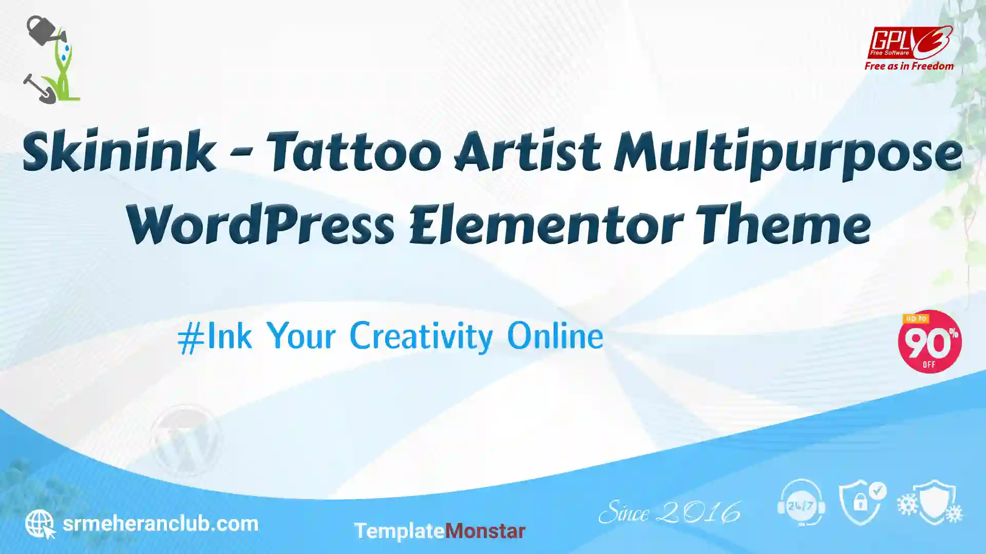 Skinink – Tattoo Artist Multipurpose WordPress Elementor Theme — Theme by Templatemonster