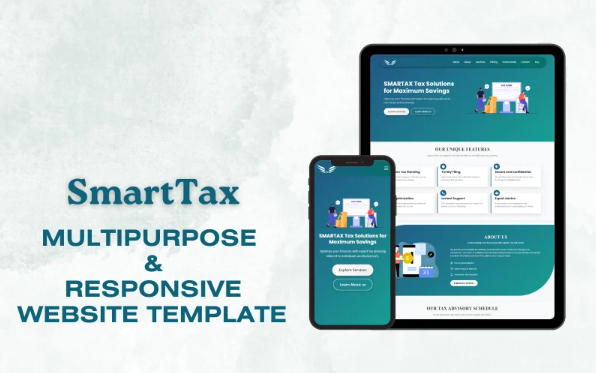 SmartTax-Website Template for Tax Advisory Businesses — Template by Templatemonster