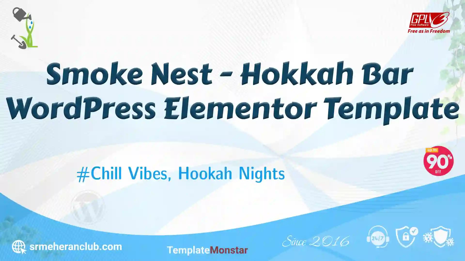 Smoke Nest – Hokkah Bar WordPress Elementor Template — Theme by Templatemonster