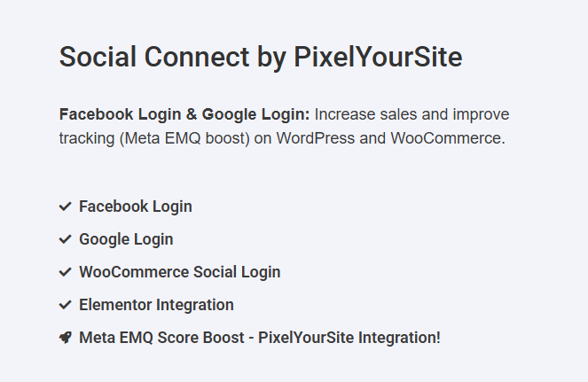 Social Connect by PixelYourSite