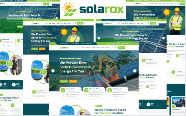 Solarox – Solar And Renewable Energy HTML5 Template — Template by Templatemonster