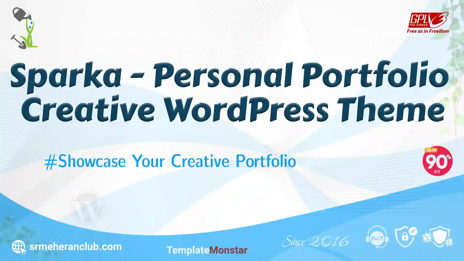 Sparka – Personal Portfolio Creative WordPress Theme — Theme by Templatemonster