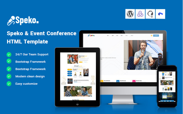 Speko - Event Conference Website Template