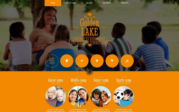 Summer Camp Responsive Website Template