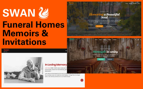 Swan Funeral & Memorial Services NextJs Tailwind Template — Template by Templatemonster