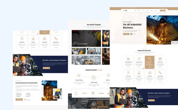 Syntax – Factory & Industrial HTML5 Template — Template by Templatemonster