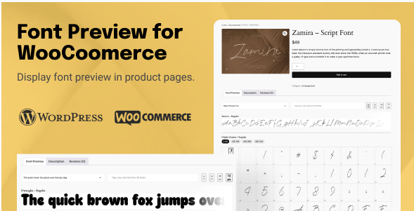 TW Font Preview for WooCommerce