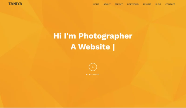 Taniya Personal Portfolio HTML5 Template Website Template