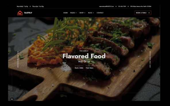 Tastely – Next JS Modern Responsive Restaurant Template with Interactive Menu and Online Booking — Template by Templatemonster