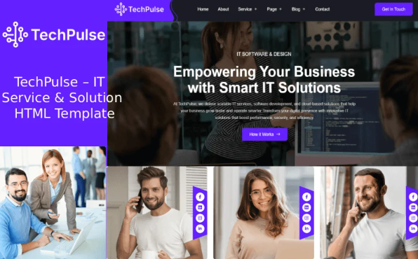 TechPulse – IT Service & Solution HTML Template
