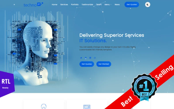 Technoit | IT Solutions & Business Services Multipurpose Responsive Website Template — Template by Templatemonster